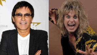 A composite photograph of Russ Ballard and Ozzy Osbourne