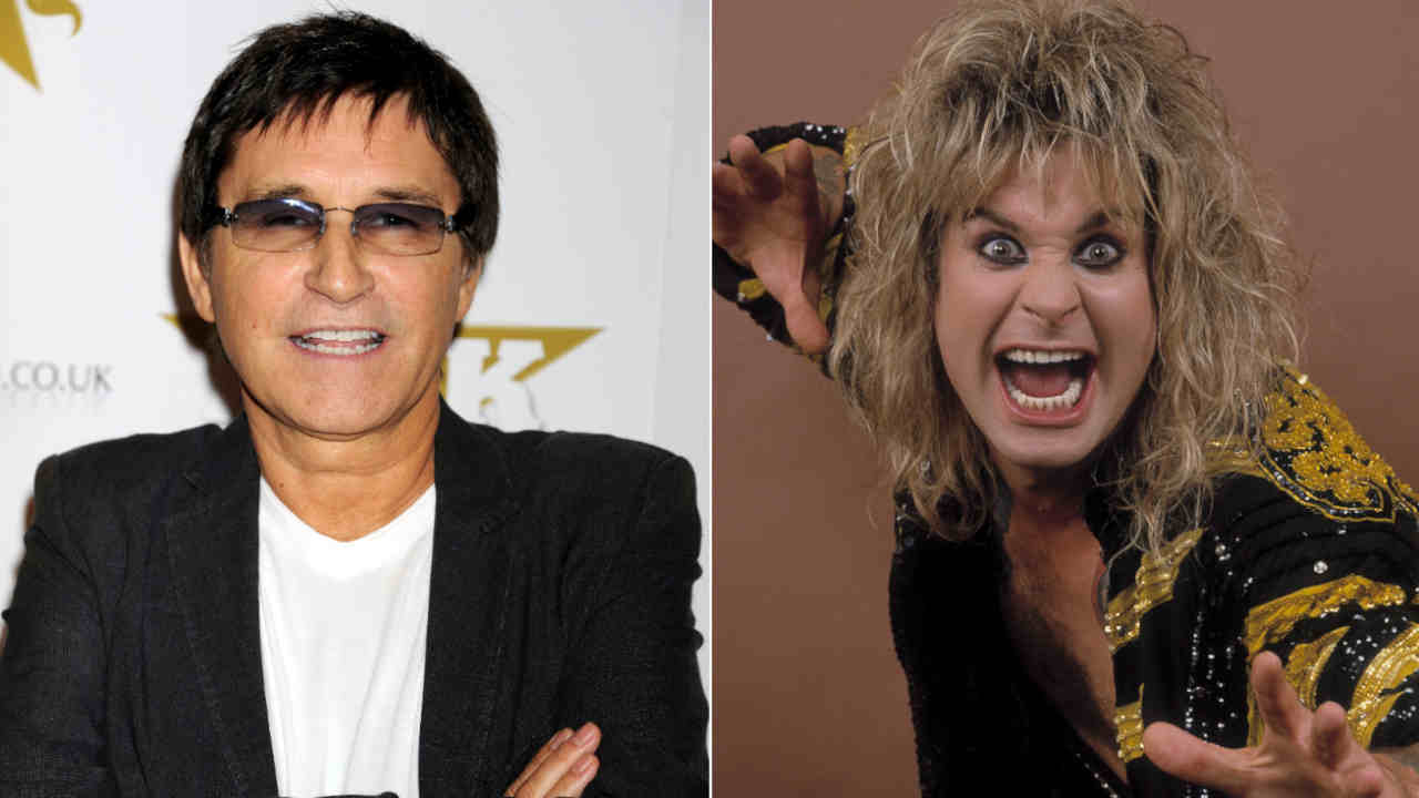 A composite photograph of Russ Ballard and Ozzy Osbourne