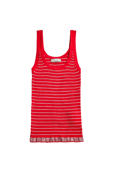 J.Crew, Ribbed Tank Top in Premium Ultra-Fine Cotton