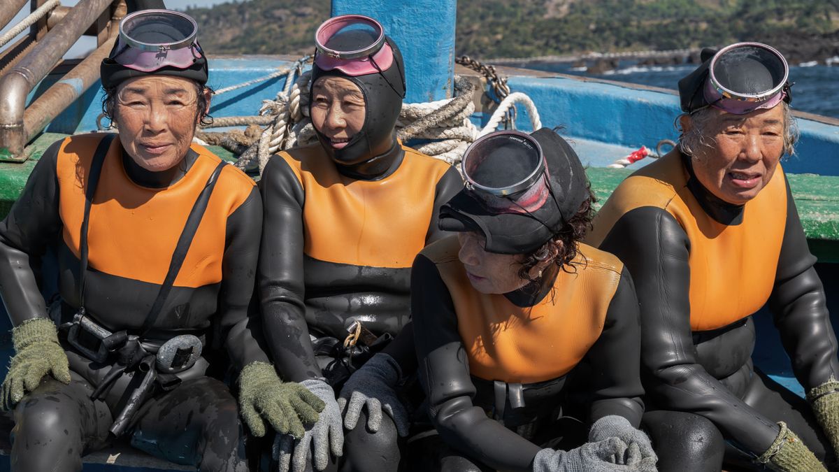 Haenyeo divers of South Korea’s Jeju Island in The Last of the Sea Women.