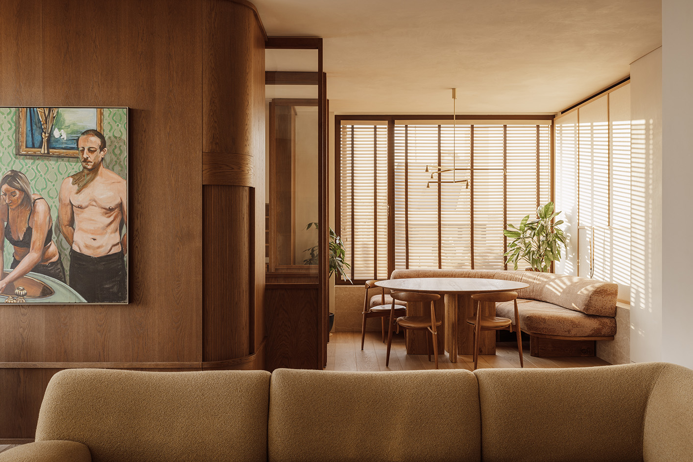 a dreamy Athens penthouse by block722, with natural materials, neutral colours