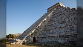 Every spring equinox, the shadow of the feathered serpent god of the Maya, "crawls down" the pyramid El Castillo.