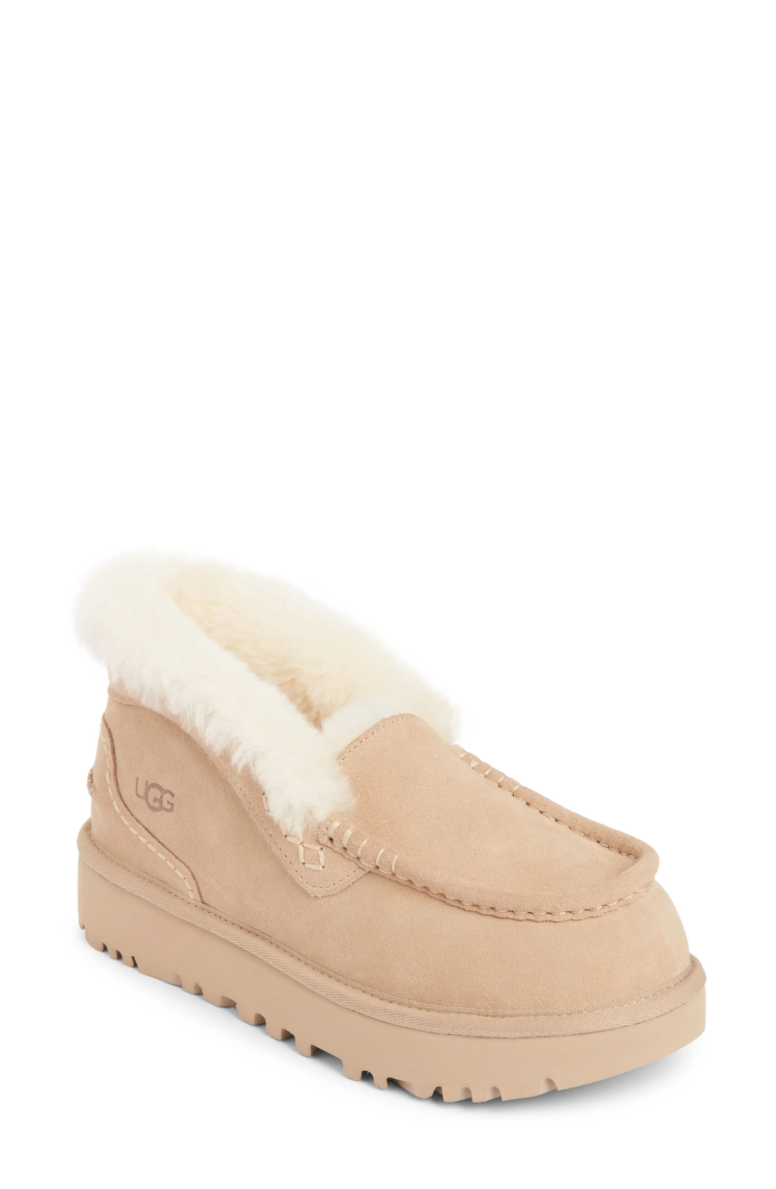 UGG, Ansley Parc Genuine Shearling Platform Slipper