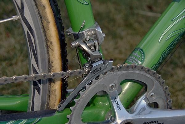 &hellip;and at the front derailleur.