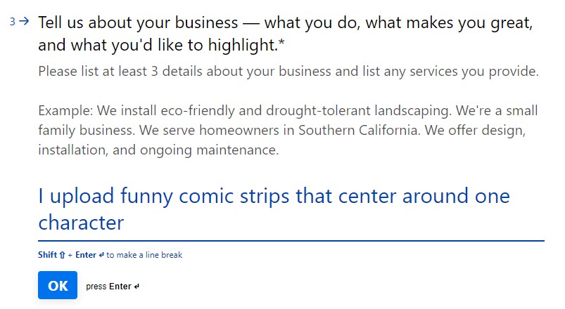 DreamHost's questions for making a site