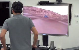Oculus Rift Virtuix Omni ‘Walk On Mars’