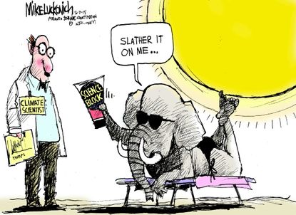 
Political cartoon U.S. GOP Climate Change