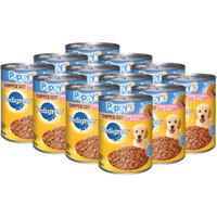 Pedigree Chopped Ground Dinner with Chicken &amp; Beef Puppy Canned Wet Dog Food
