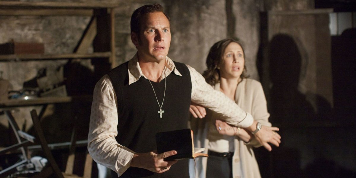 Patrick Wilson y Vera Farmiga en El conjuro