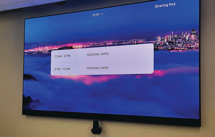 The new NetApp headquarters is now equipped with the latest in conference room display technology. 