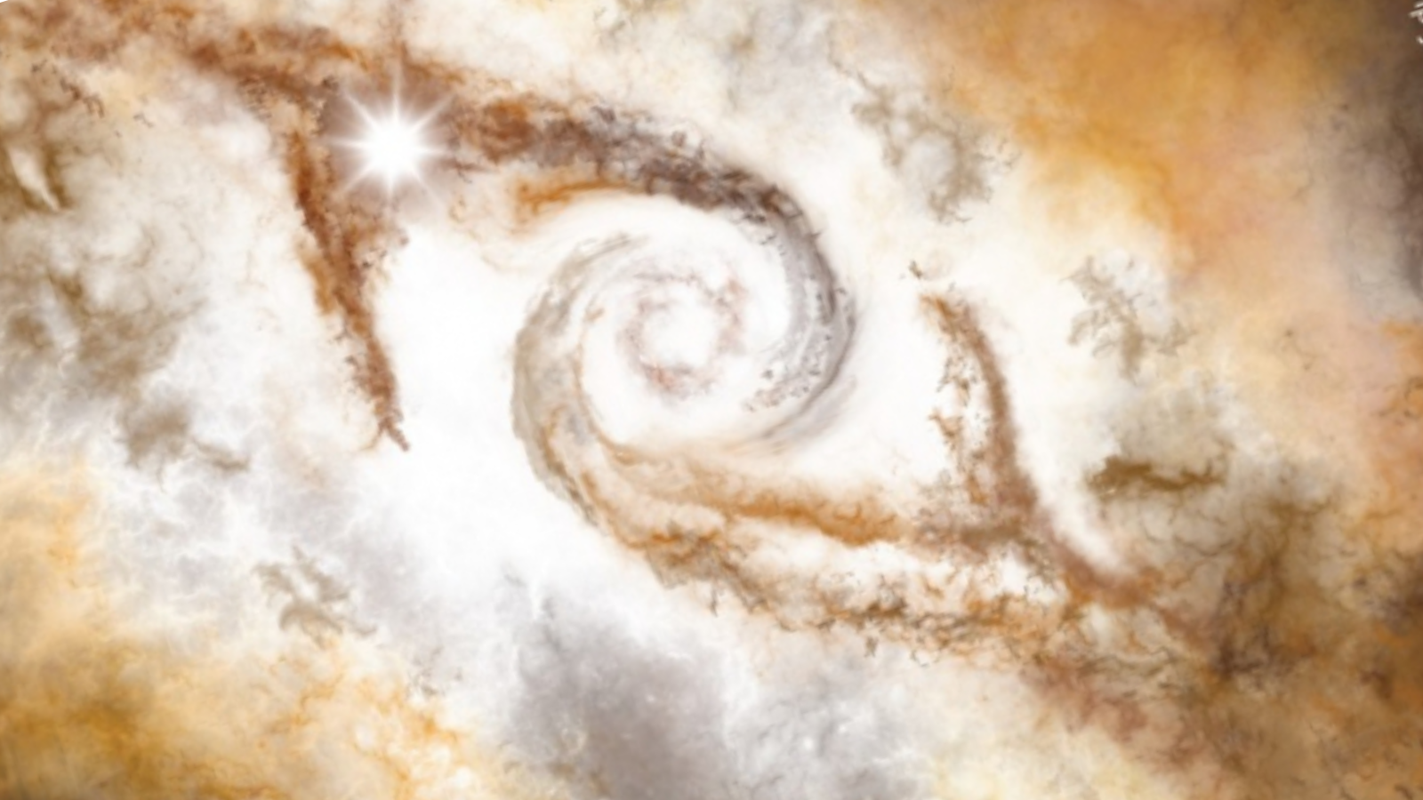 An illustration of the Giant Molecular Cloud