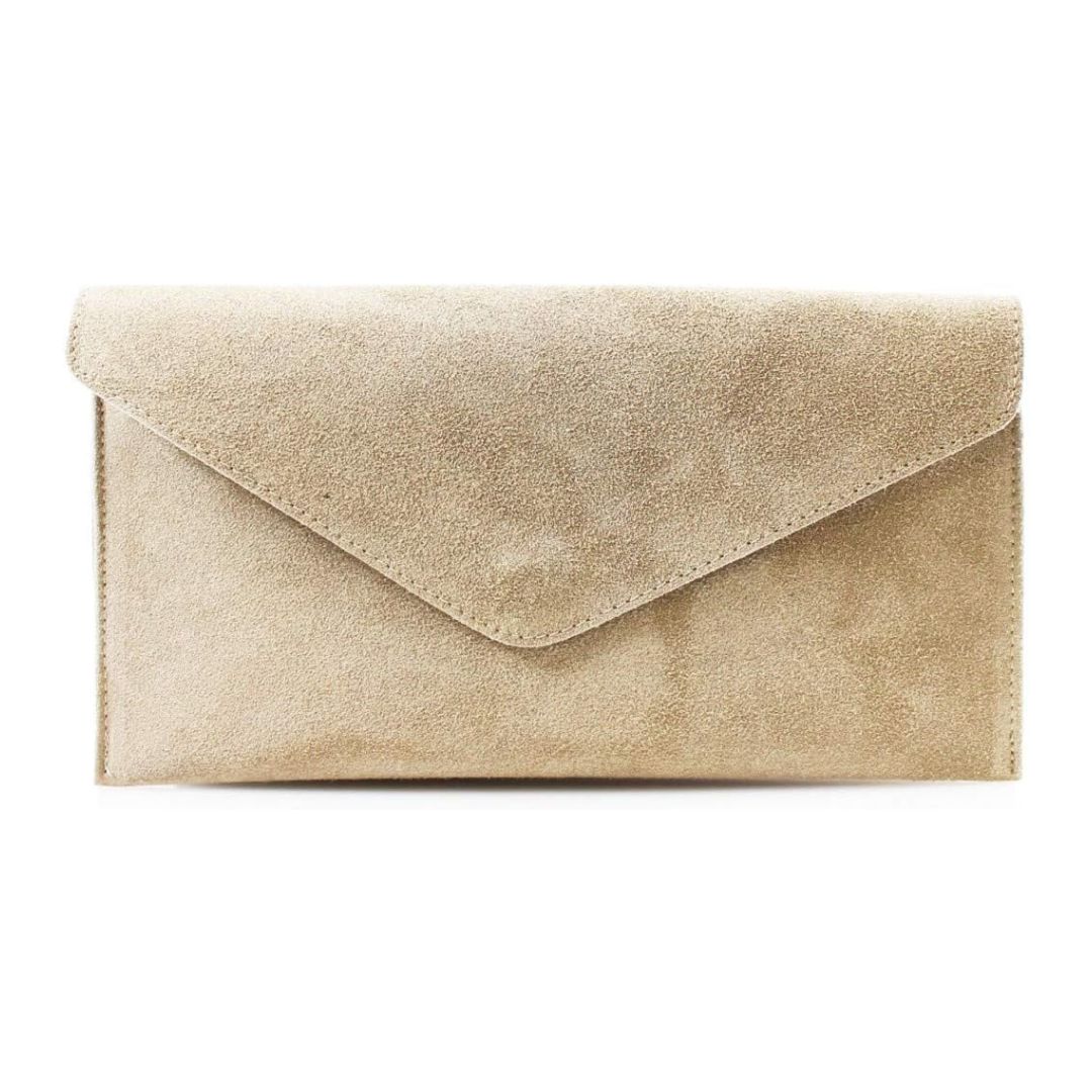 Leah Ward Suede Envelope Clutch