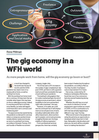 The gig economy in a work-from-home world - The Business Briefing from IT Pro 