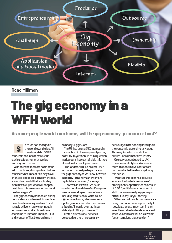 The gig economy in a work-from-home world - The Business Briefing from IT Pro 