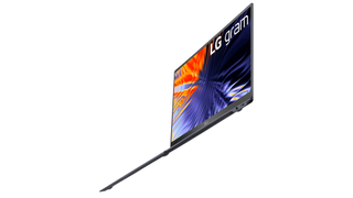 The side view of the LG Gram SuperSlim