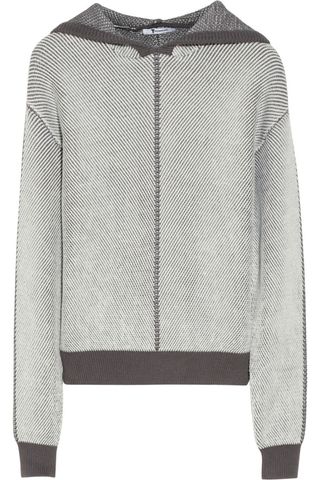 T By Alexander Wang Hooded Ribbed Sweater, £95