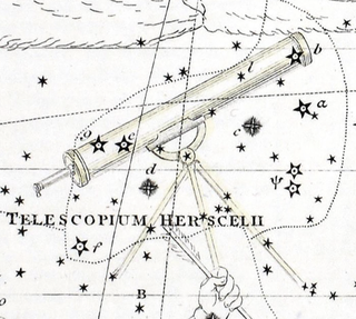Telescope constellation drawing