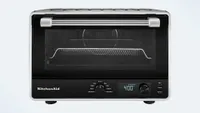 KitchenAid Digital Countertop Oven With Air Fryer showing window and chrome handle