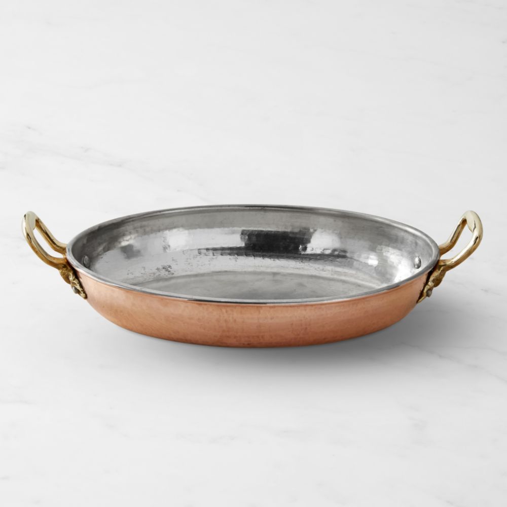 Copper gratin dish