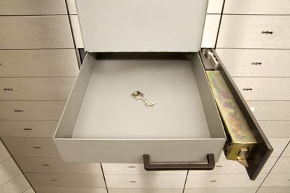 8. Keeping spare keys in a safe deposit box