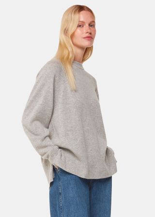 Grey Marl Ultimate Cashmere Crew Neck