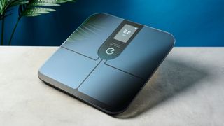The Eufy Smart Scale P3 on a stone worktop