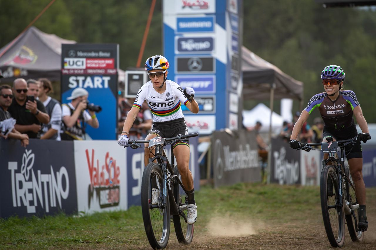 Pauline Ferrand Prevot (BMC MTB Racing wins)