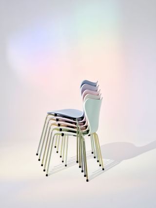 7:14am Series 7 chairs by Arne Jacobsen