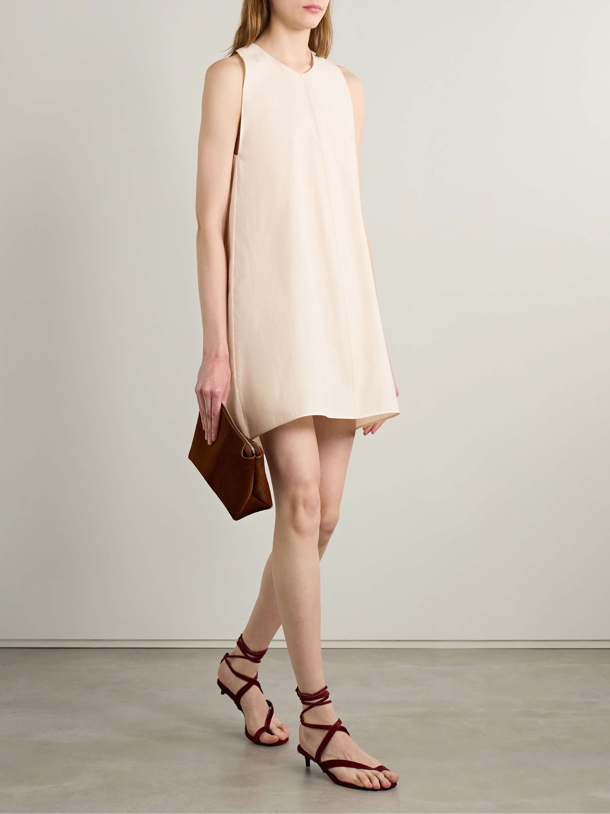 Clay Cotton-Blend Poplin Mini Dress