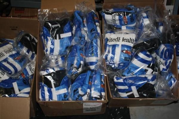 A whole lot of jerseys for the 2011 UnitedHealthcare team