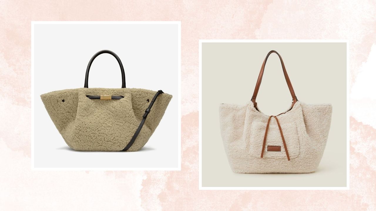 £35 M&amp;S shearling tote lookalike for Demellier London bag