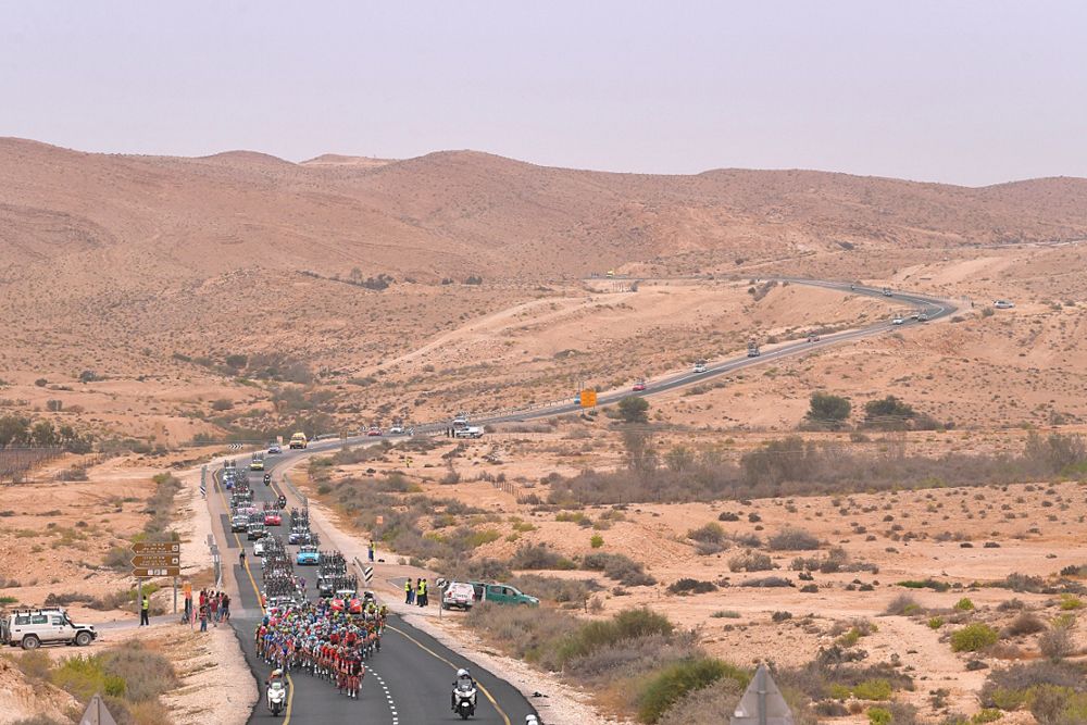 The peloton during stage 3 at the Giro d'Italia