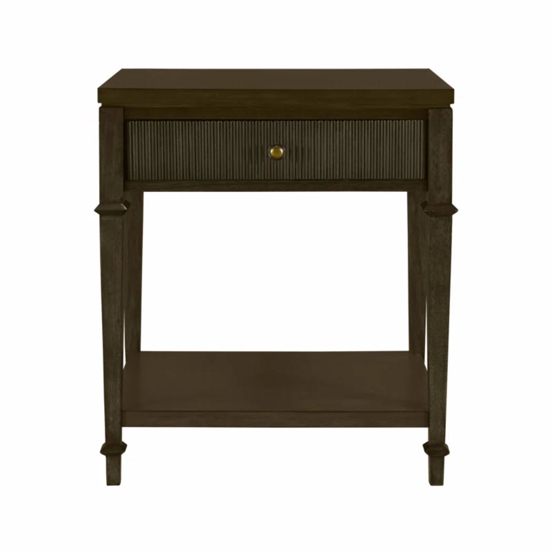 Martha Stewart Kenna 1 Drawer Nightstand with Fluted Drawer