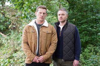 John Paul pictured with Carter in Hollyoaks.