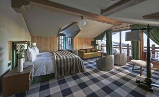 The interior design of this new ski-in ski-out hotel