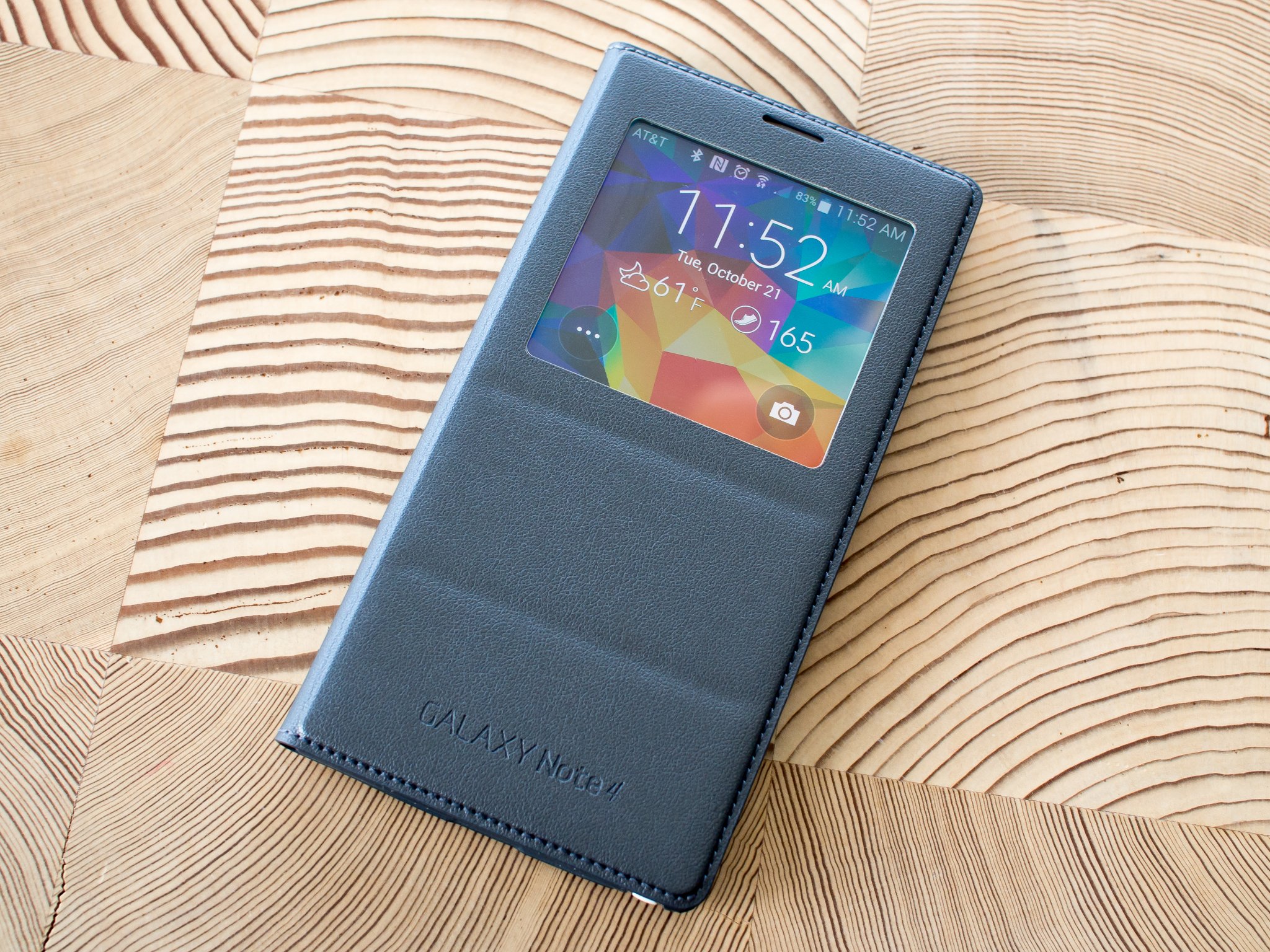 Nuevo Original Samsung S View Flip Funda Galaxy Note 4 Sm N910 Smartphone cubierta de libro