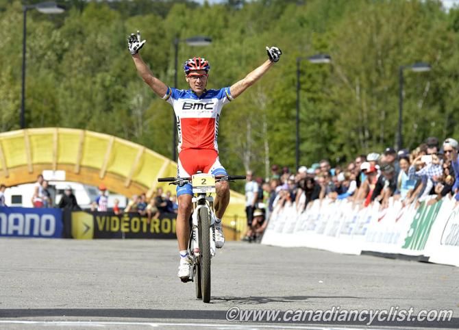 Julien Absalon (BMC) wins the Mont-Sainte-Anne World Cup