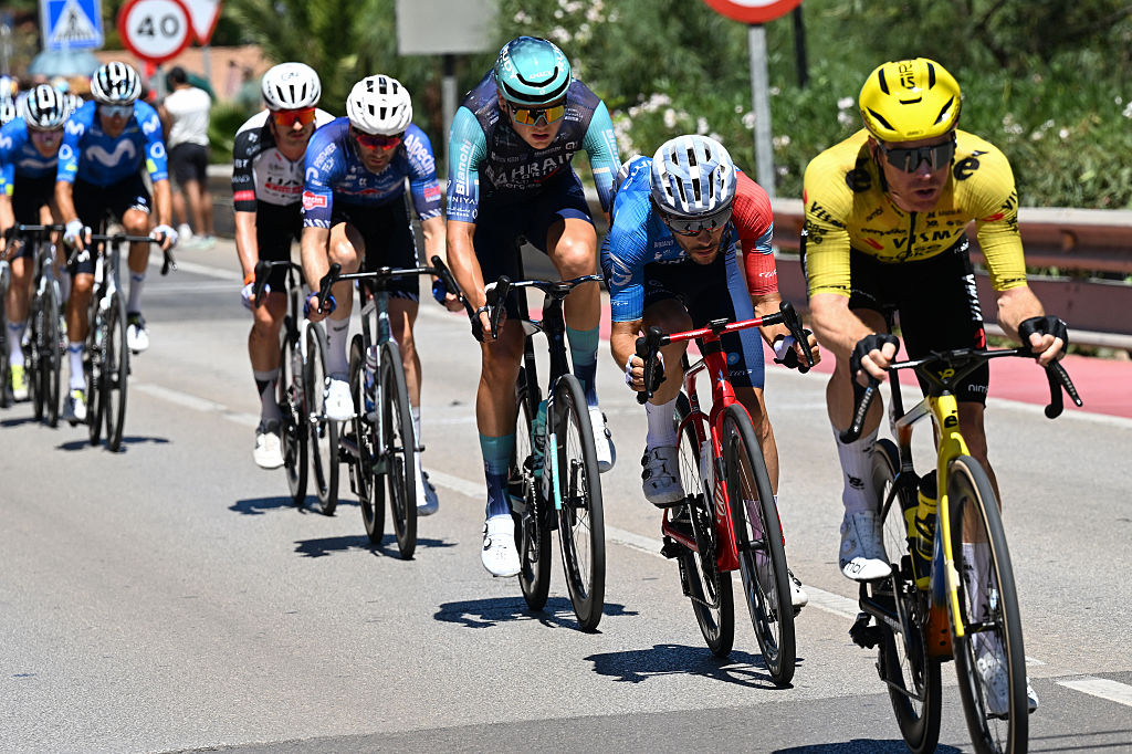 XERACO, SPAIN - AUGUST 29: Guillaume Martin of France and Team Groupama - FDJ United competes during the La Vuelta - 81st Tour of Spain 2026, Stage 8 a 171km stage from Pucol to Xeraco / #UCIWT / on August 29, 2026 in Pucol, Spain. (Photo by Tim de Waele/Getty Images)
