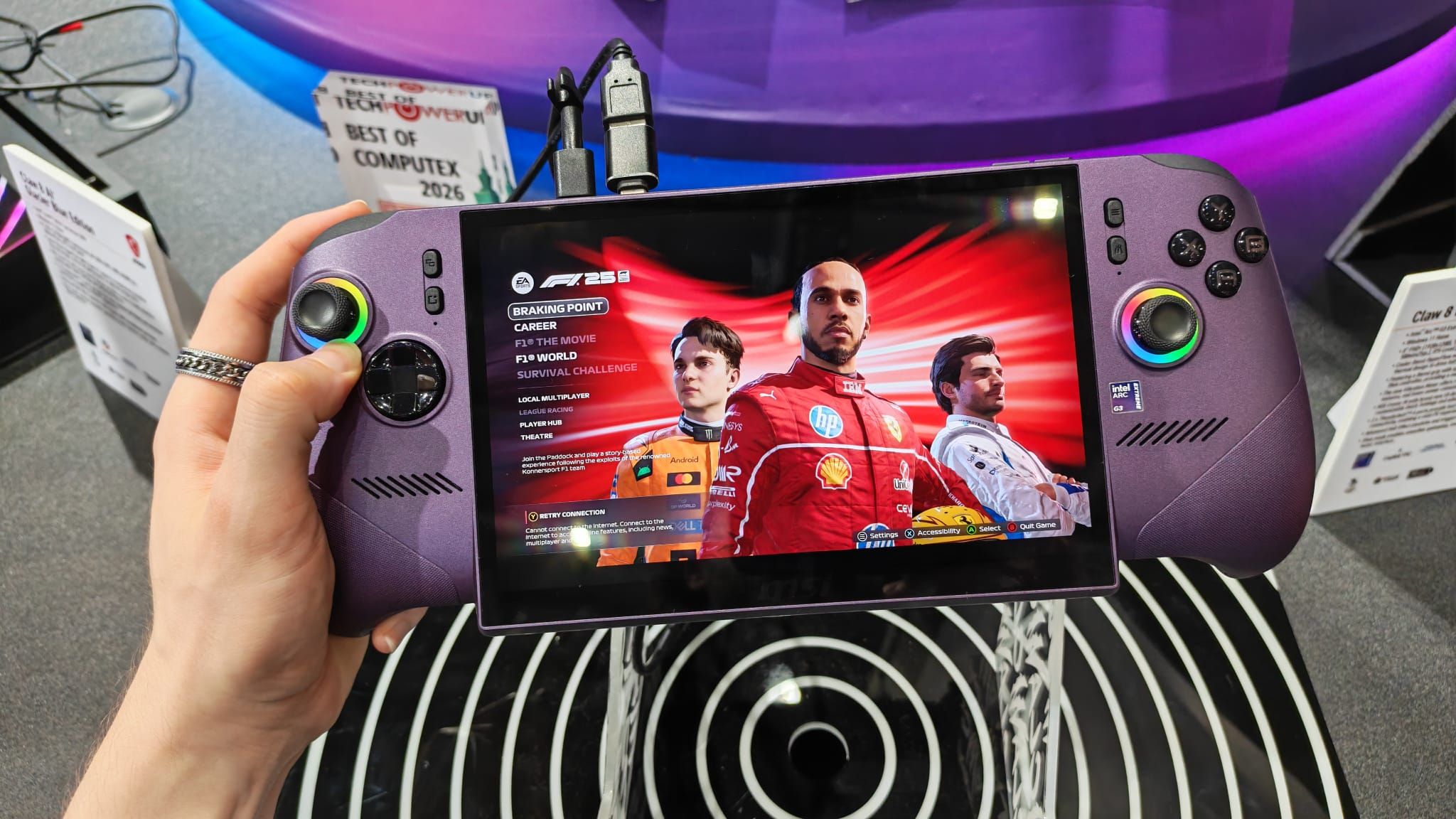 I went hands-on with the MSI Claw 8 EX AI+, and while it runs like a dream it may be too big even for the largest-handed gamers