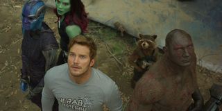 Star-Lord, Drax, Nebula, Rocket and Gamora in Guardians of the Galaxy Vol. 2
