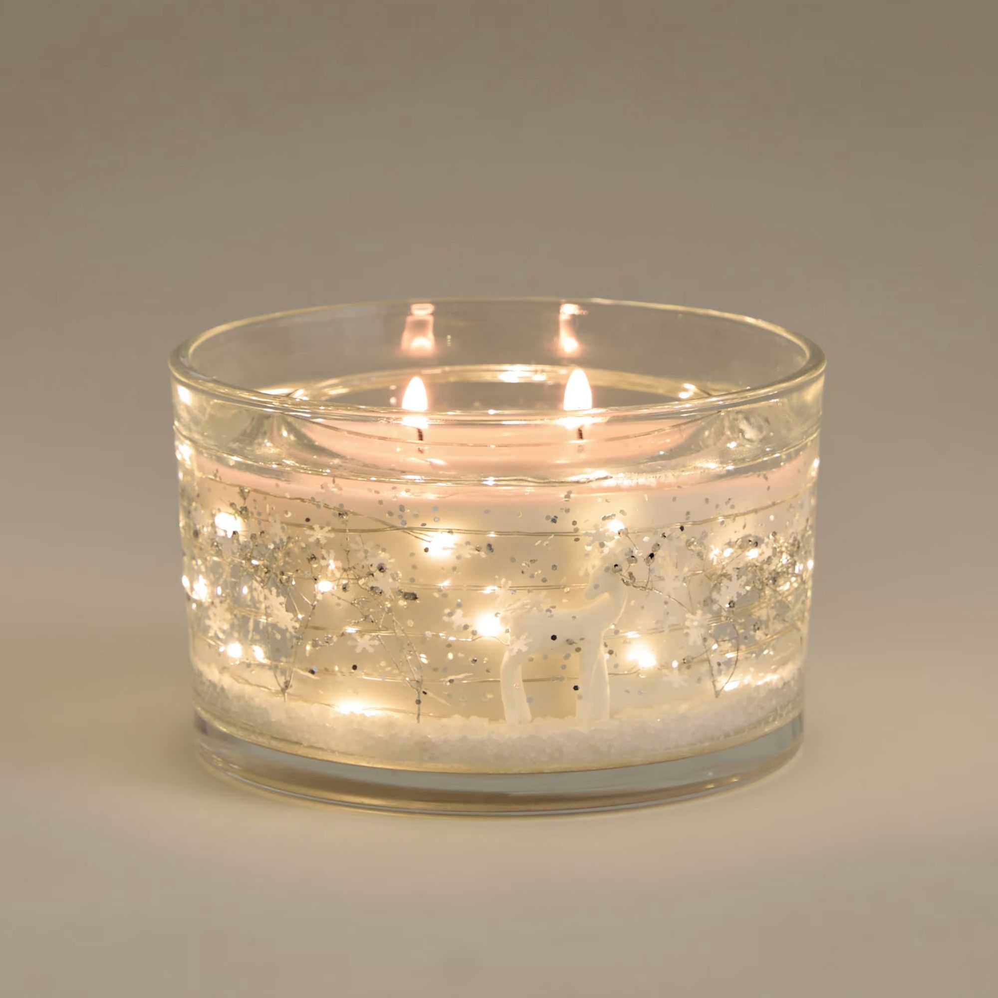 light up christmas candle