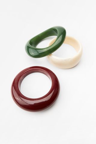 zara, 3 Pack of Resin Bracelets