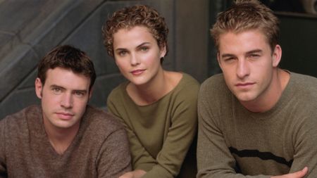 (L to R) Scott Foley, Keri Russell and Scott Speedman in publicity art for Felicity 