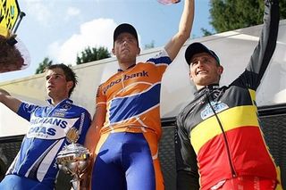 Nys on the podium in Neerpelt