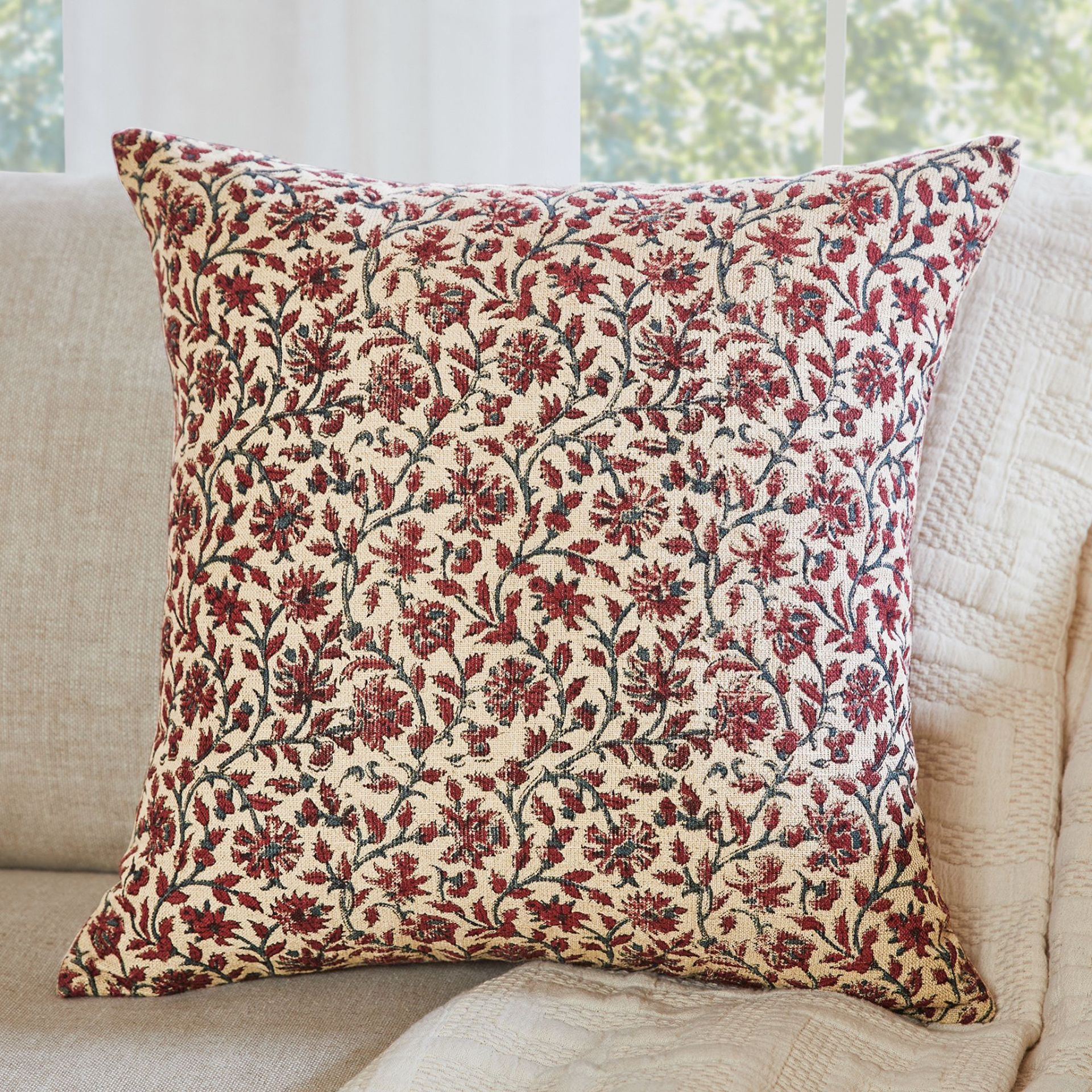 Rejuvenation, Dandelion Botanical Print Pillow Cover