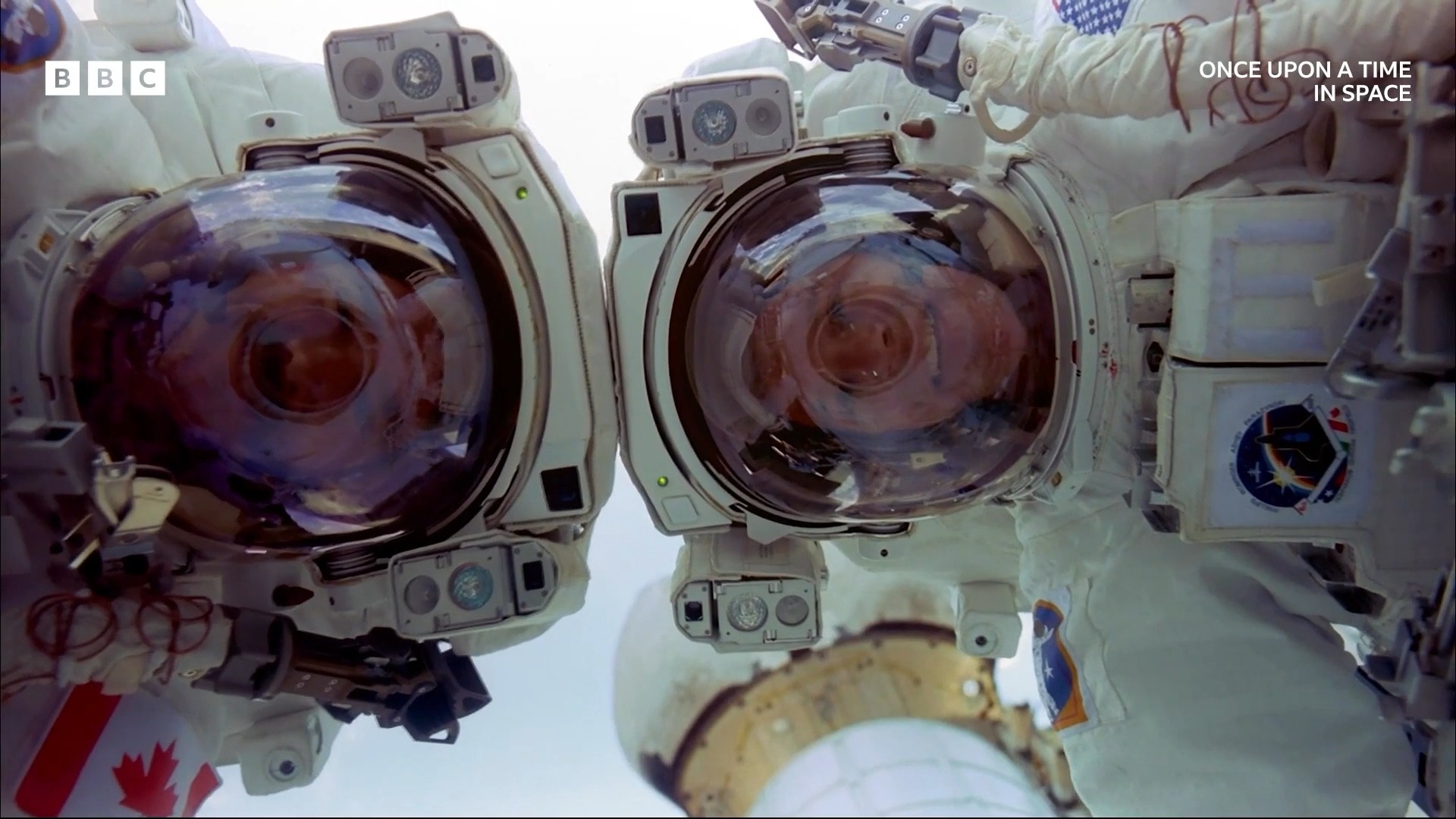 Astronauts shown in the BBC documentary "Once Upon a Time in Space"