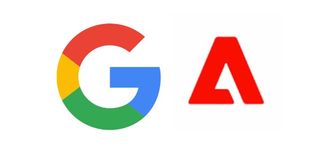 The Google and Adobe logos