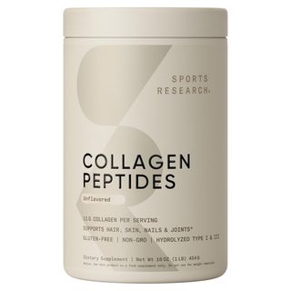 Peptida Kolagen Sports Research untuk Wanita & Pria - Bubuk Kolagen Tipe 1 & 3 Terhidrolisis Suplemen Protein untuk Kulit, Kuku, Tulang & Sendi yang Sehat - Nutrisi & Protein Vital yang Mudah Dicampur