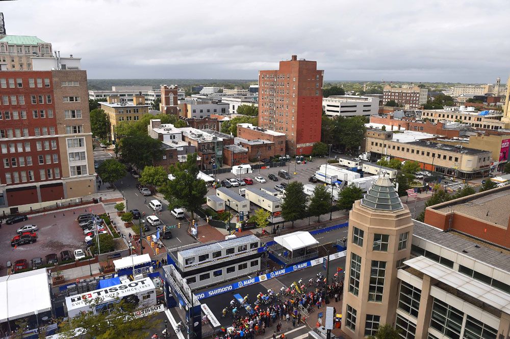 View of the elite men's road race