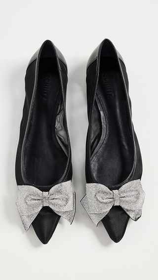 Schutz Lyla Mesh Bow Ballet Flats